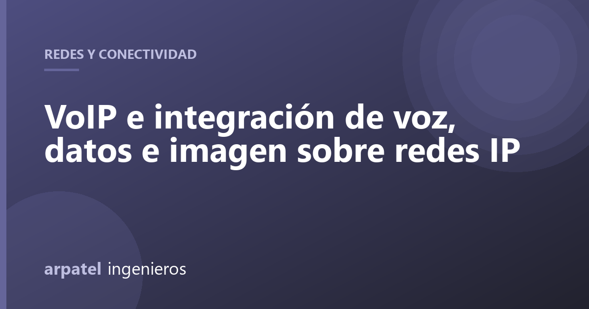 VoIP e integración de voz, datos e imagen sobre redes IP